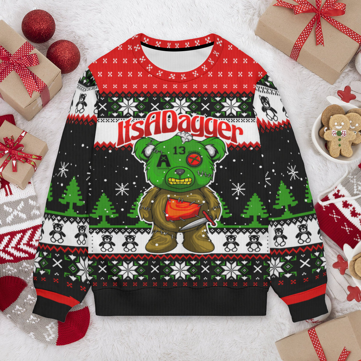 Grizzly Ugly Christmas Sweater