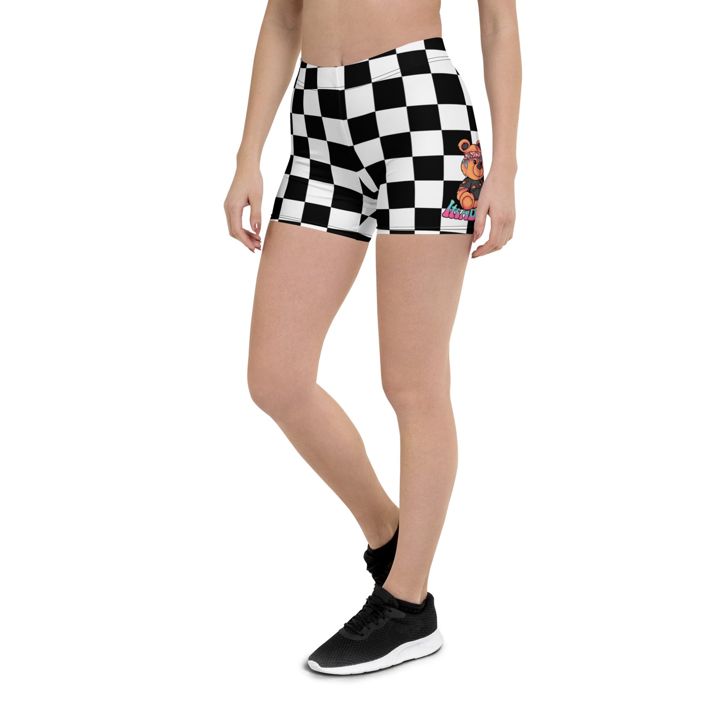 Women's CheckerBoard Drippy Short Leggings