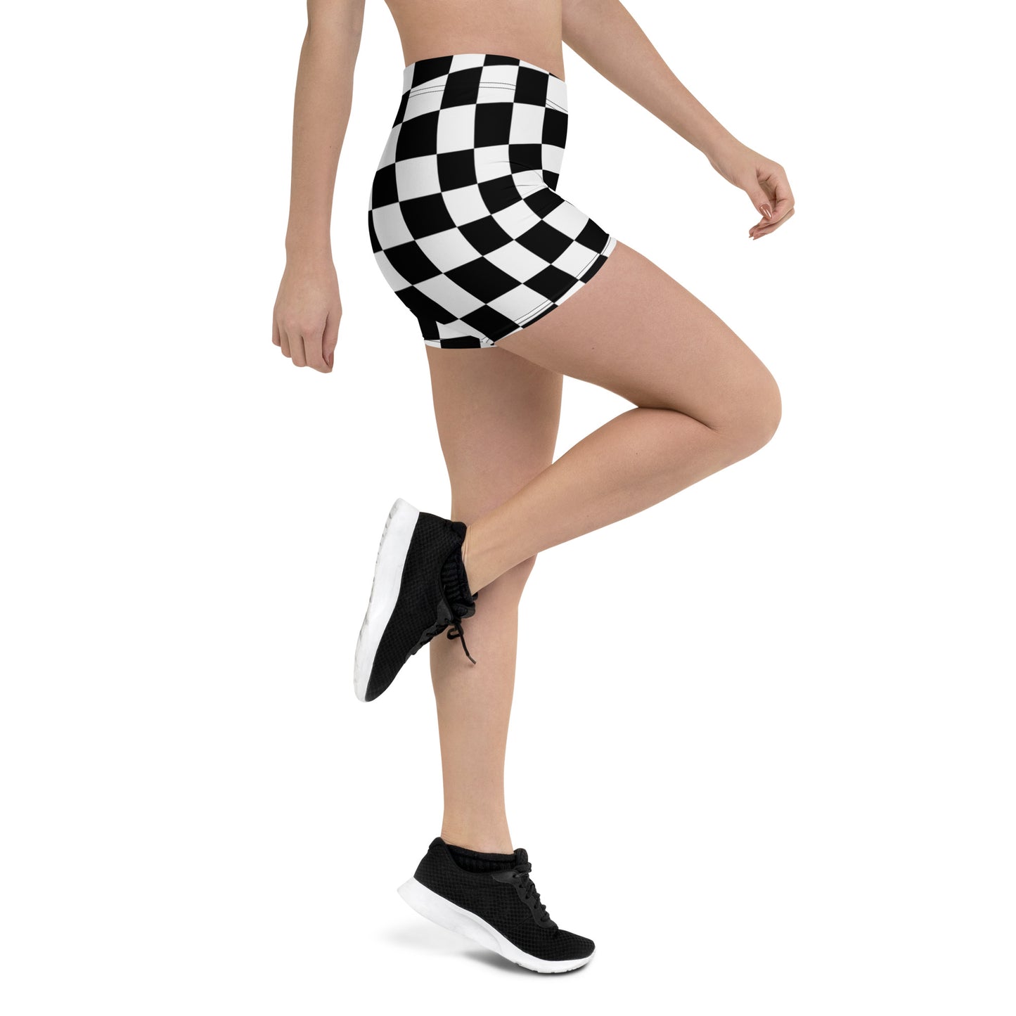 Women's CheckerBoard Drippy Short Leggings